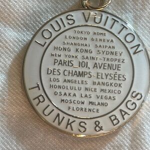 LOUIS VUITTON TRUNKS AND BAGS CHARM - WHITE